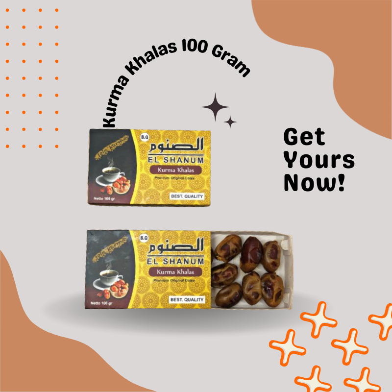 

KURMA KHALAS BOX 100 GR / KHALAS BQ / KHALAS PREMIUM / KHALAS AL SAAD / OLEH-OLEH HAJI DAN UMROH