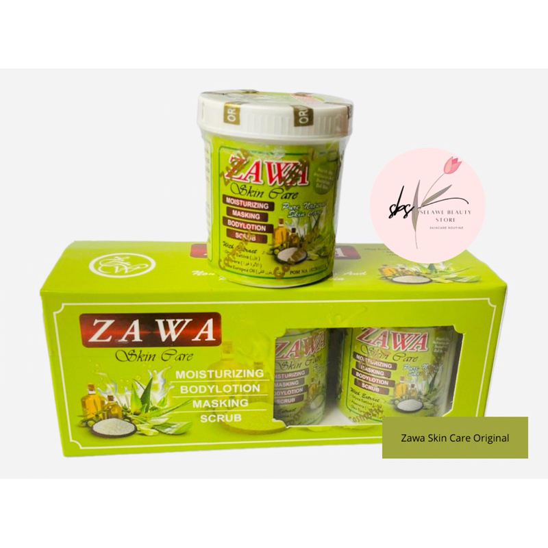 Paket Box Zawa Skin Care Original Botol 3 Pcs
