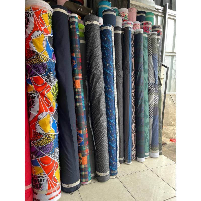 KAIN JAKET PRINTING KAIN PARASUT MOTIP