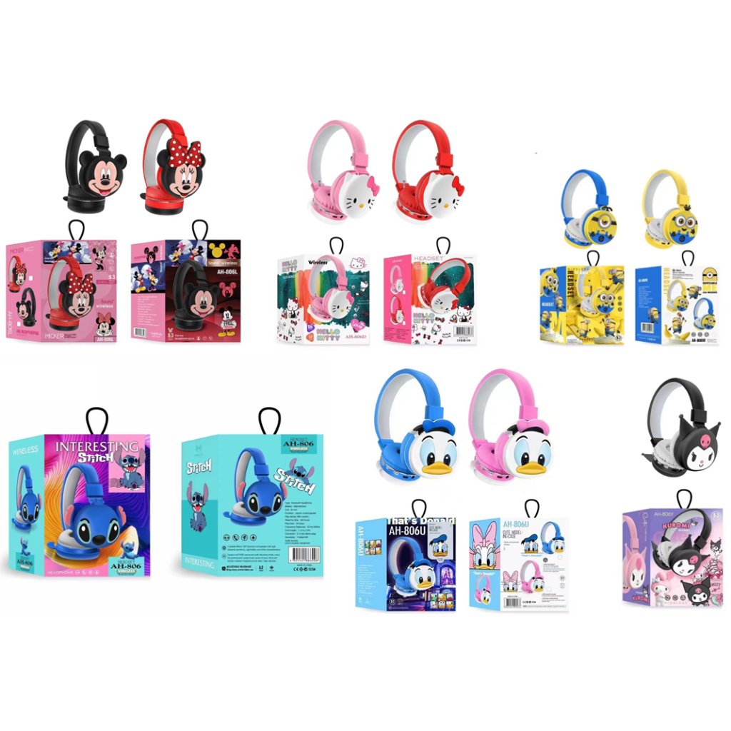 GoodCase - Headphone Bluetooth Headset Karakter Kartun Lucu Anak HF 304 HF 301