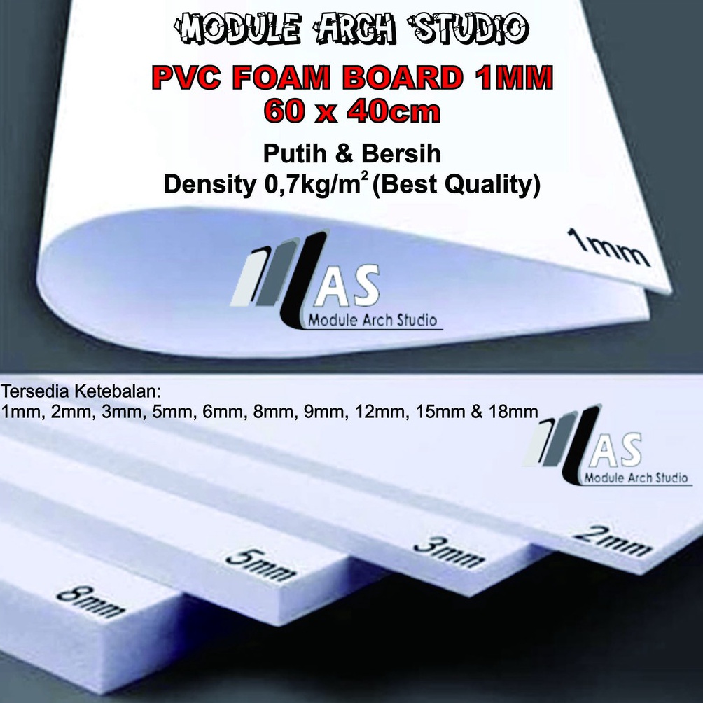

[8FV] PVC 1mm / PVC Foam Board 1mm 60x40cm Harga Murah )V ♪