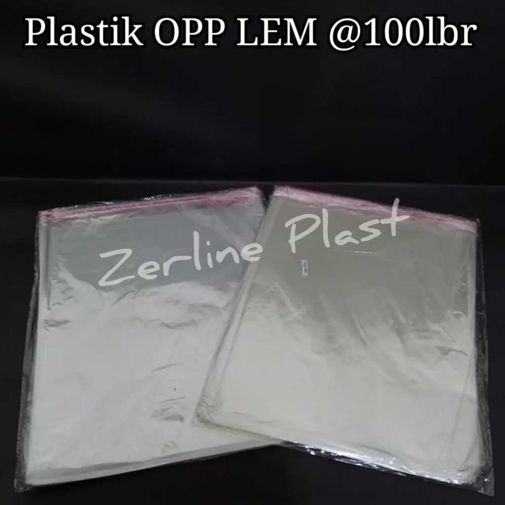 

Plastik OPP LEM - Plastik Baju / Souvenir Bening @100lbr