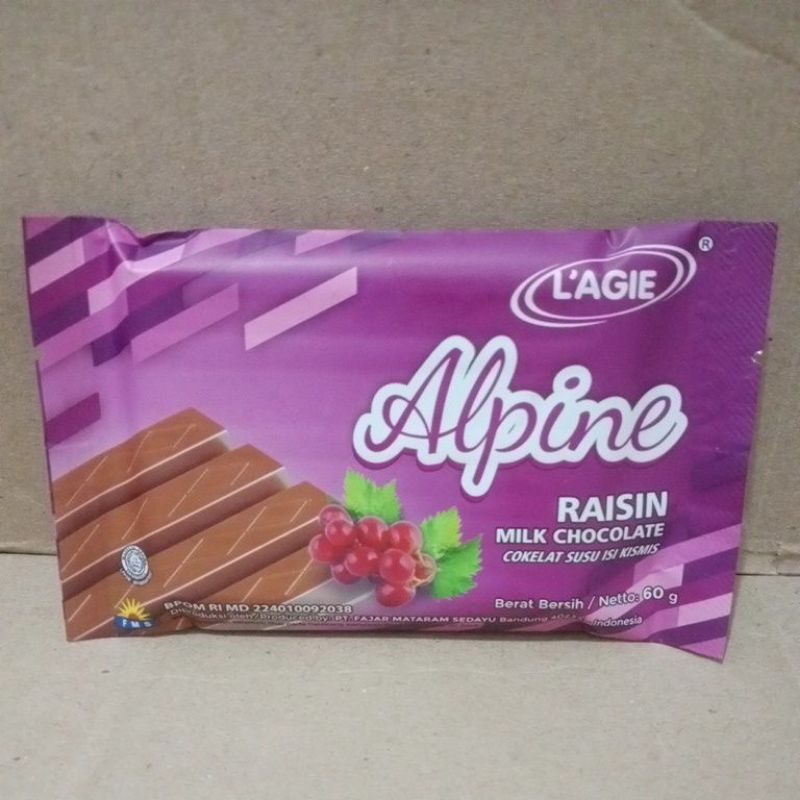 

Alpine Raisin Milk Chocolate L'agie