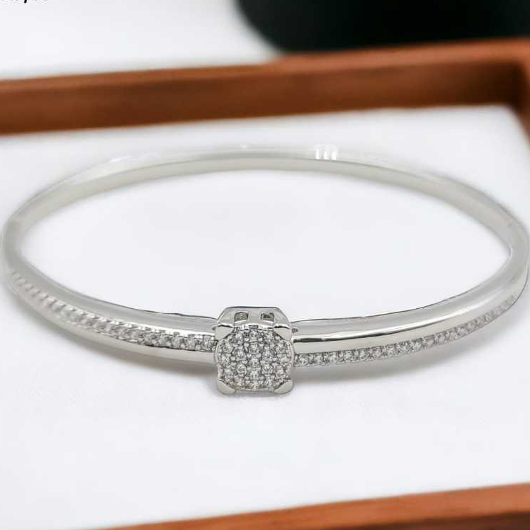 Xuping Gelang Bangle Silver Motif Mata Baris 651