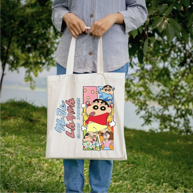 TOTEBAG Tote Bag Motif Sinchan