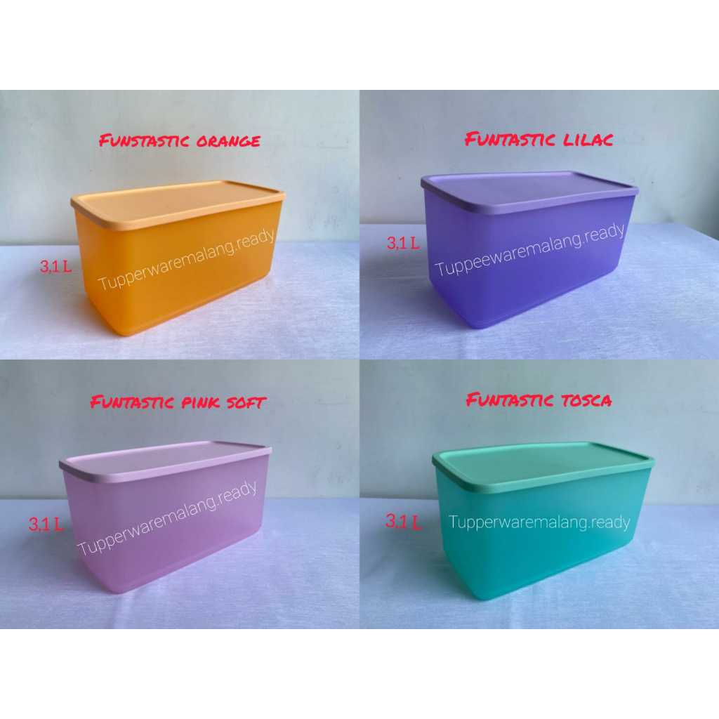 [SALE] FUNTASTIC TUPPERWARE TEMPAT WADAH SIMPAN MAKANAN TOPLES SNACK DI KULKAS MURAH