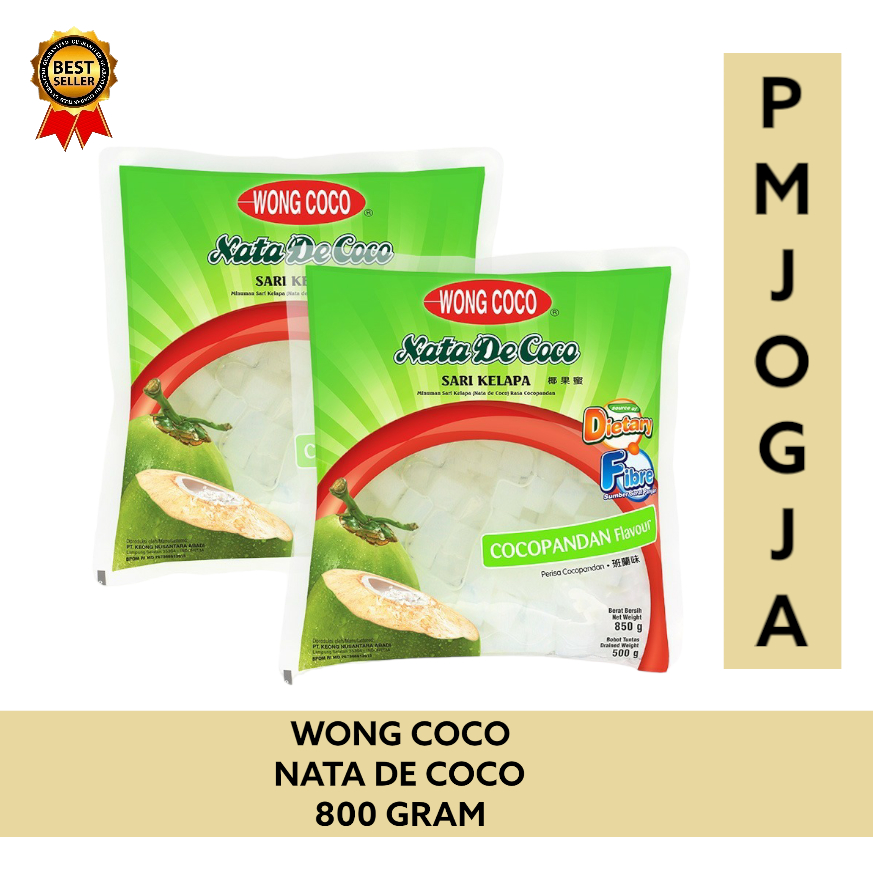 

Wong Coco Nata de Coco Bag 850 gram Rasa Cocopandan / sari kelapa kokopandan