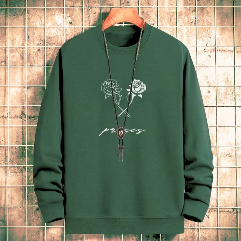 sweater crewneck Dua mawar Proses