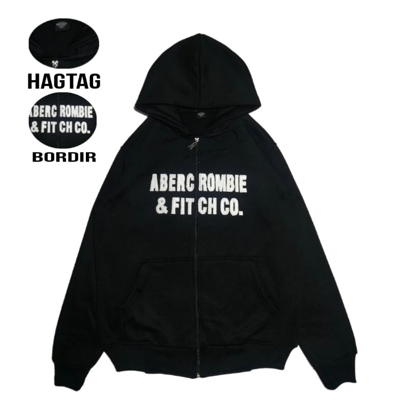 HOODIE PRIA TERBARU-HOODIE BORDIR Jaket Hoodie Zipper ABERCROMBIE 1892 Abbu Premium High Quality Dis