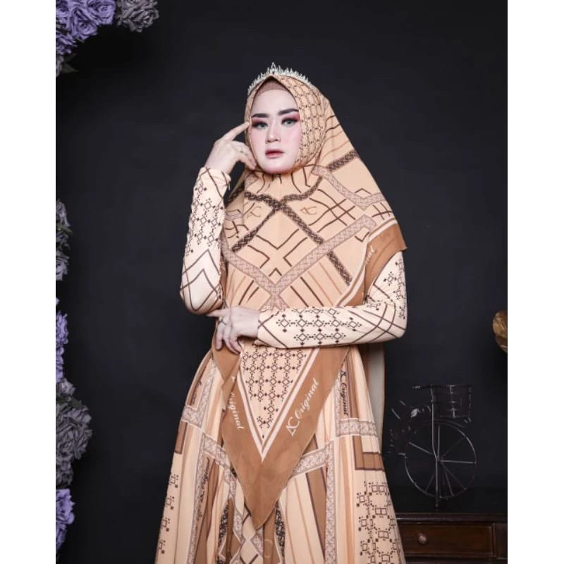 ( khusus hijab aja) hijab jumbo ceruty armani printing | khimar syari premium | by AC original