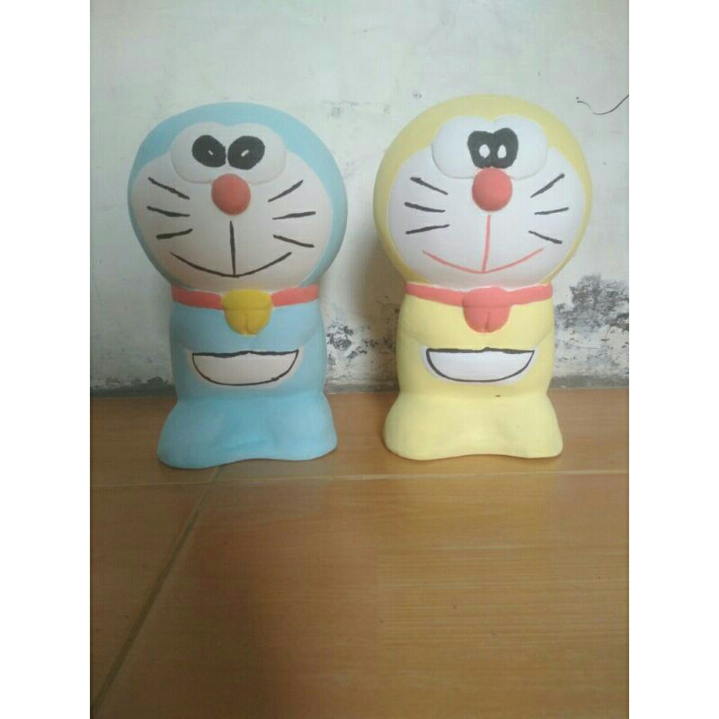 Celengan Karakter Doraemon/Celengan Motif/Celengan Anak/Celengan Gypsum/Patung 3D Lukis