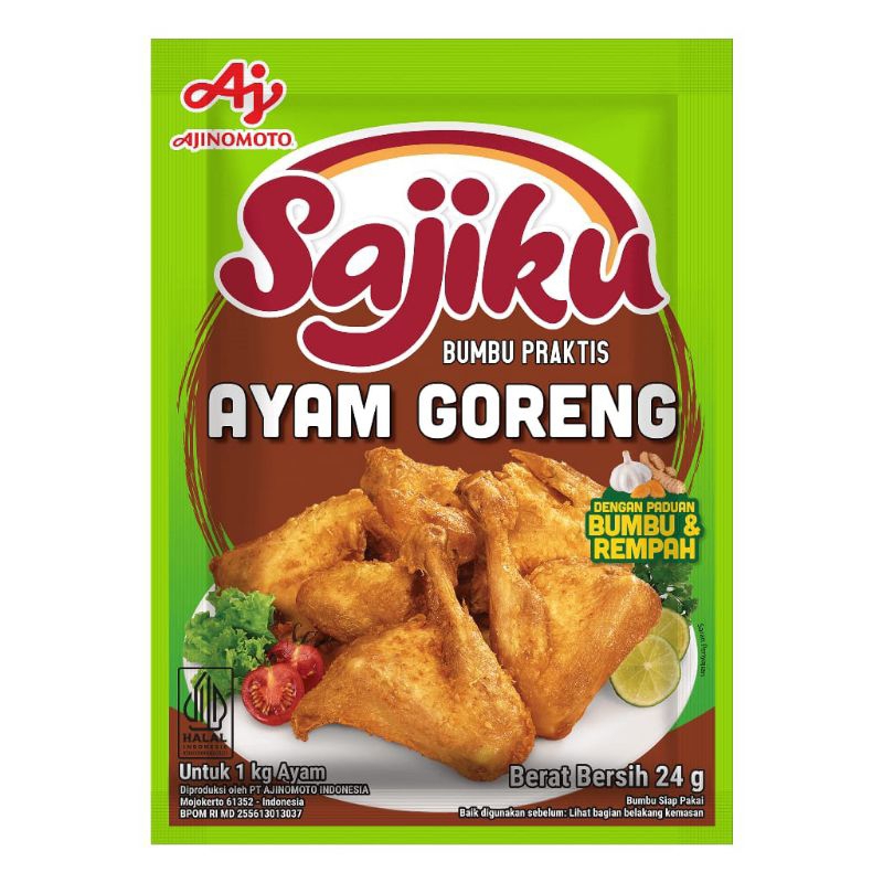 

Bumbu Praktis Ayam Goreng Sajiku 24g Dengan Paduan Bumbu Rempah Harga Grosir