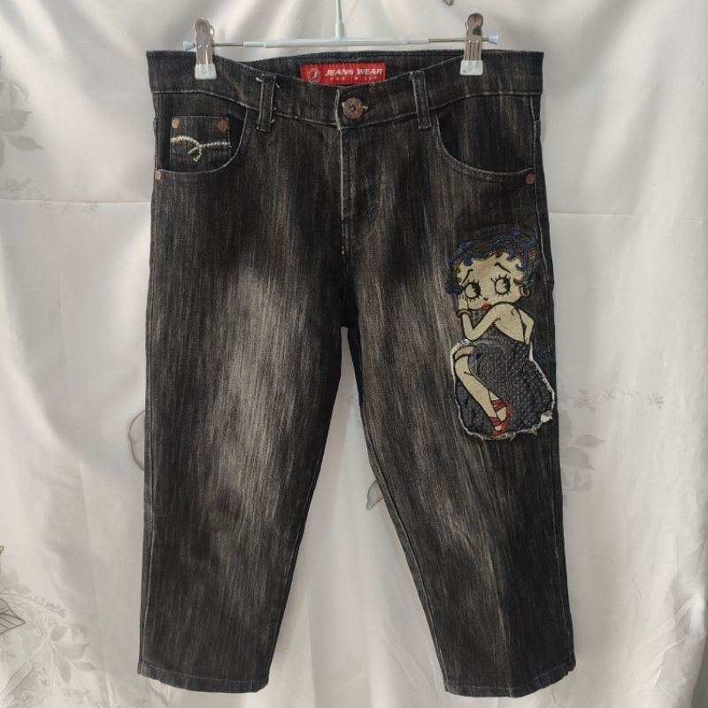 Betty Boop Celana Jeans Ngatung