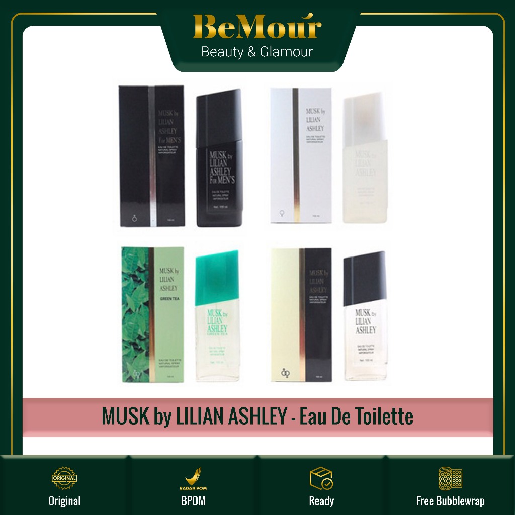 MUSK by LILIAN ASHLEY - EAU DE TOILETTE PARFUM - Perfume Black / White / Black White / Green Tea Wan
