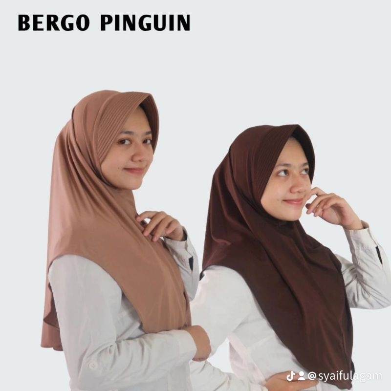 HIJAB INSTAN PINGUIN/BERGOG PINGUIN SPANDEK BALON/HIJAB INSTAN PINGUIN SPANDEK BALON/KERUDUNG INSTAN