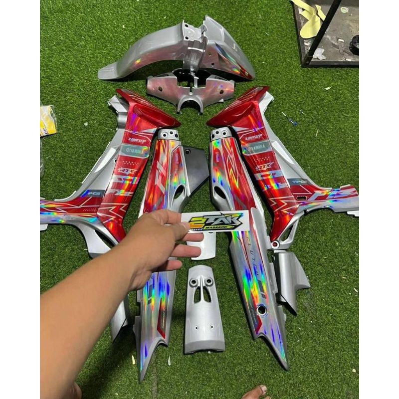 STRIPING VARIASI FIZR RTX MERAH HOLOGRAM