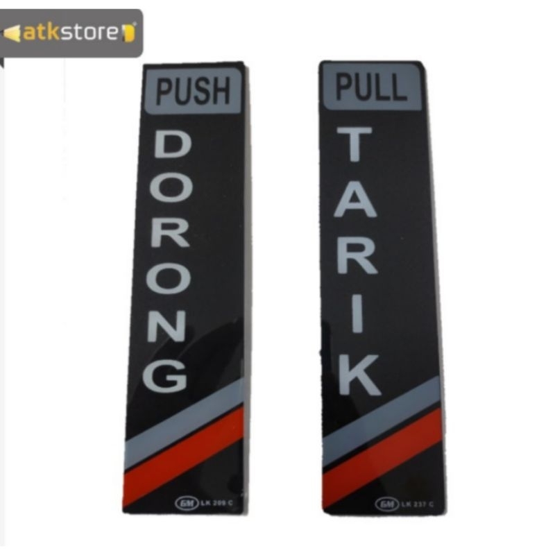 

Label GM Tarik - Dorong Hitam || Label Kecil LK 237 Warna