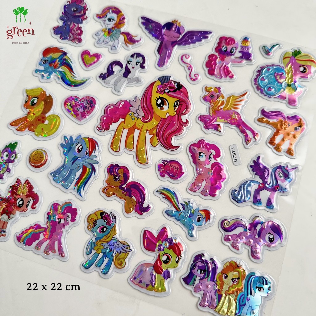 

Sticker 3D hologram 22x22 cm Sticker timbul 3D Sticker karakter anak Sticker disn3y stiker anak [AL-60}