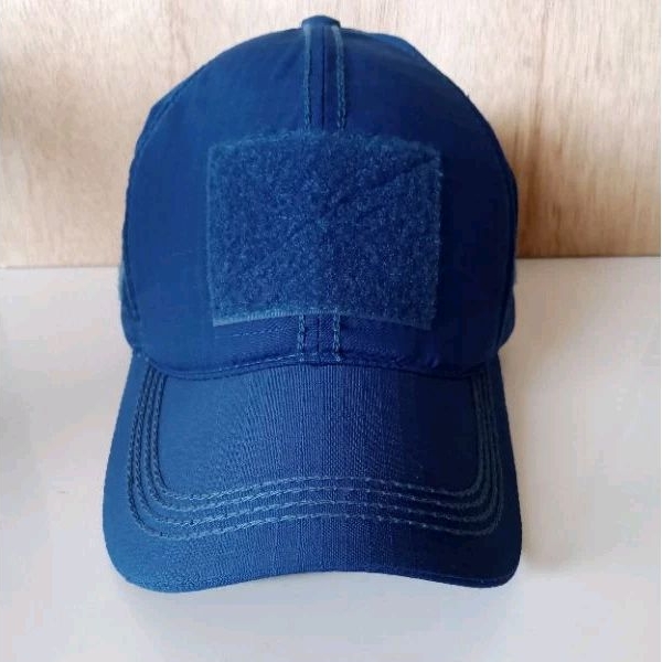 Topi TacTicaL BDU Warna Biru Velcro