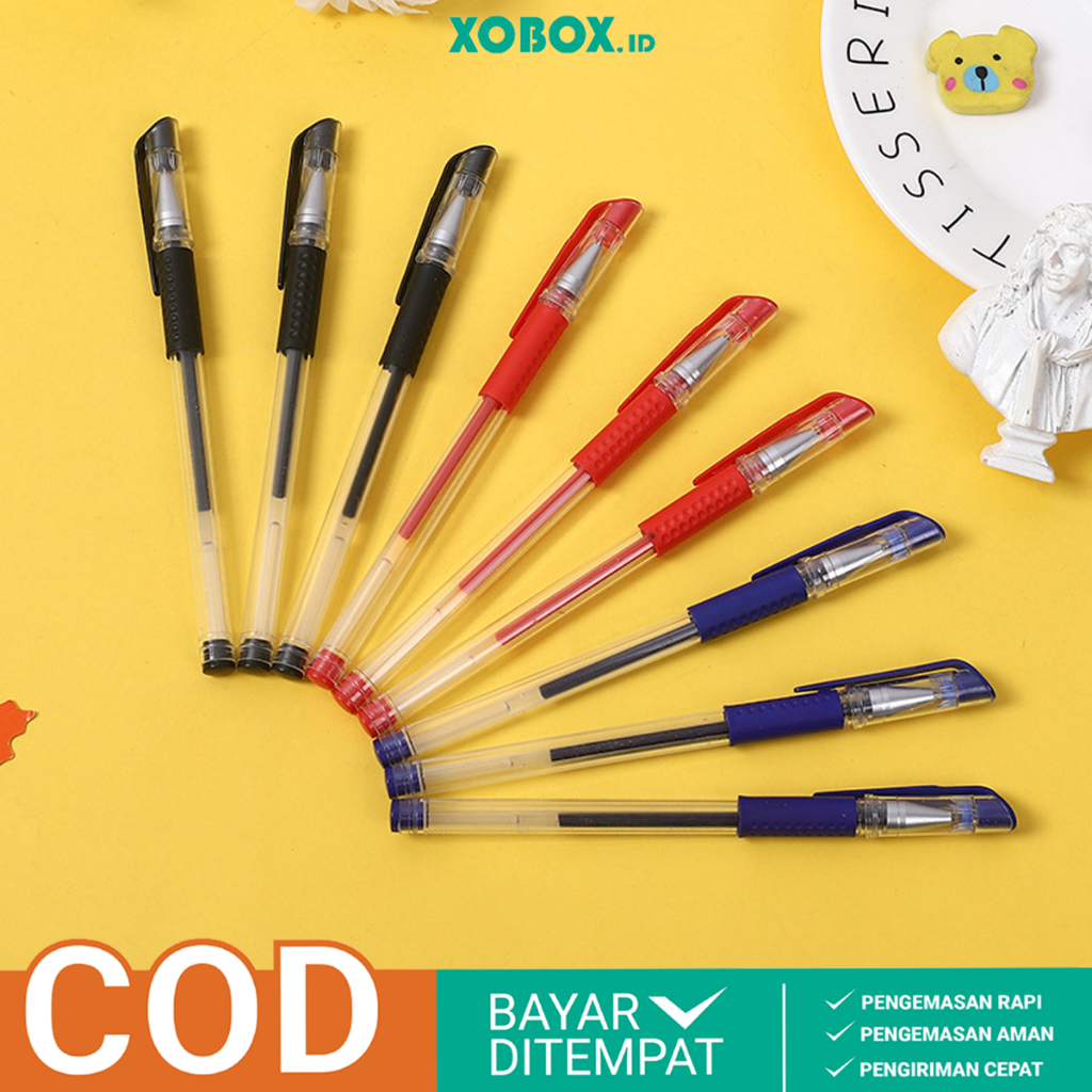 

Pena Gel Standart 0.5mm Pulpen Gel Cair Murah Berkualitas ATK007 - XOBOX