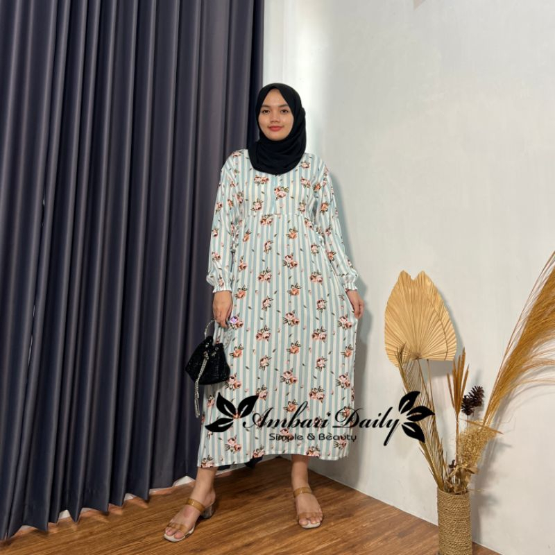 MIDI DRESS MITA MOTIF JUMBO WANITA