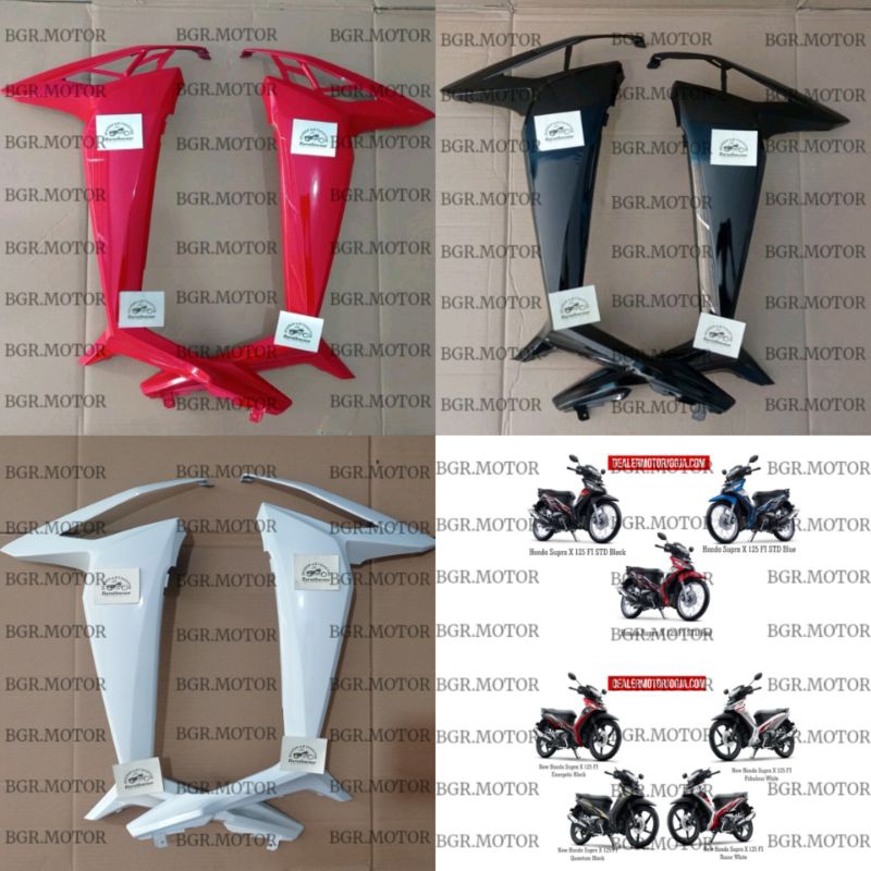 Sayap depan Honda Supra x 125 fi merah putih hitam