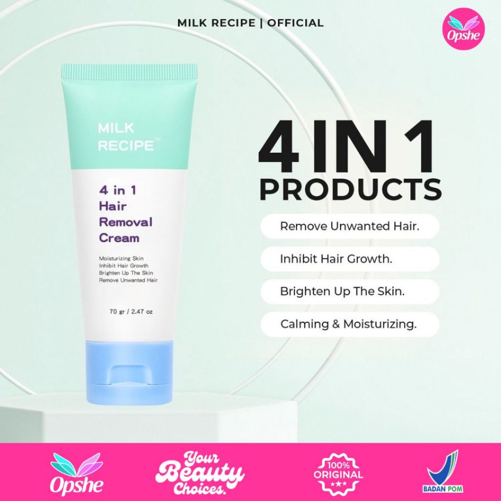 Milk Recipe Hair Removal Cream 4in1 Hair Removal Cream