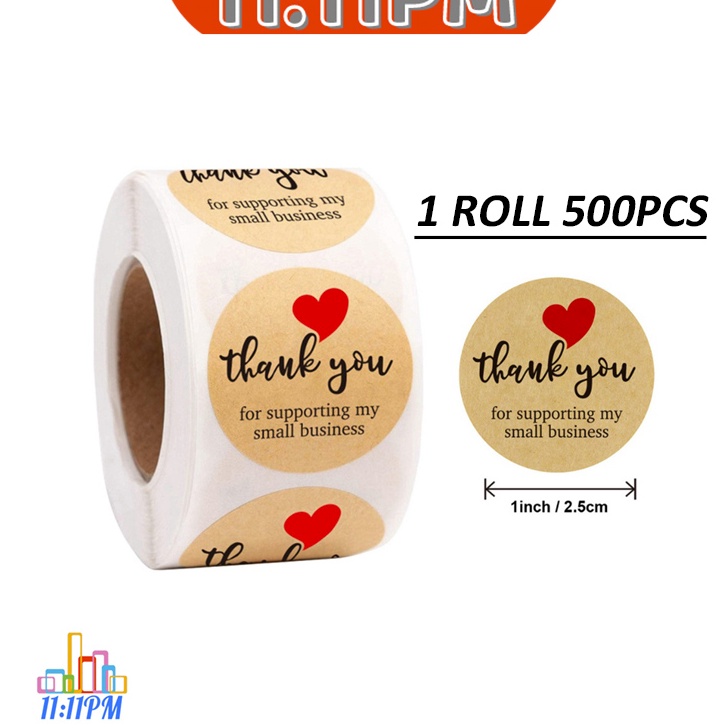 

Terlaris Stiker Terima Kasih / Sticker Thank you 500 Pcs / 1 Roll Buruan Beli