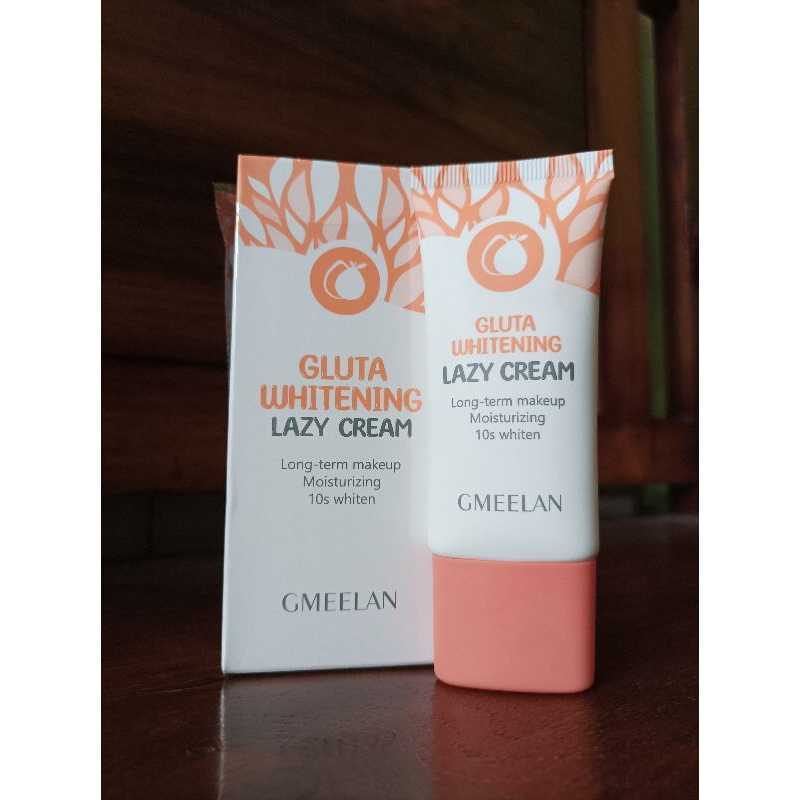 Gluta Whitening Lazy Cream 30g krim wajah pemutih Mencerahkan