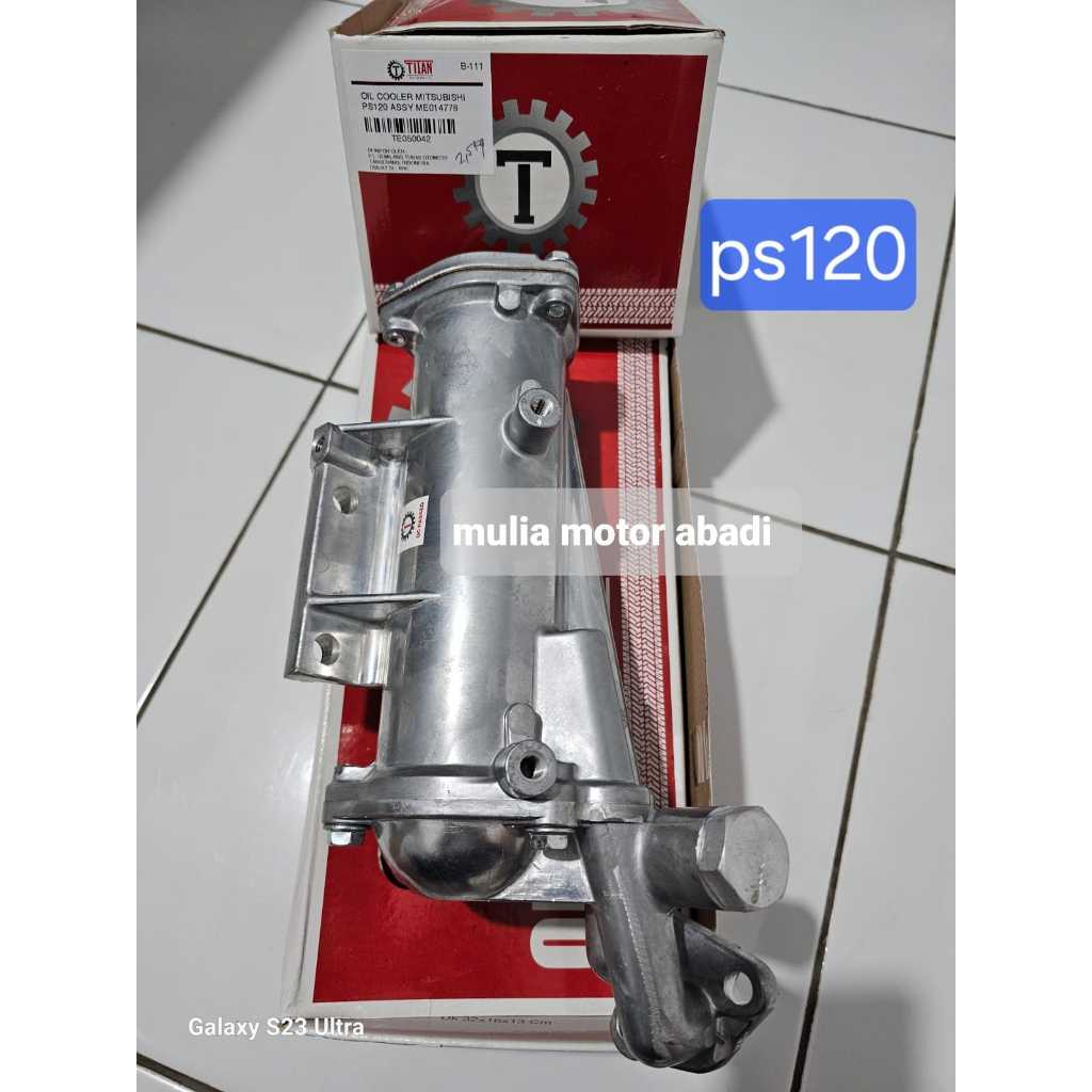 Oil cooler assy mitsubishi ps120 me-014778 merk titan