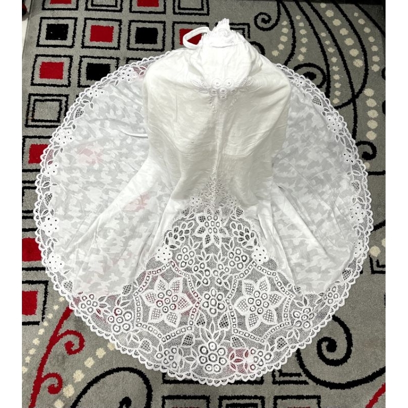 Stelan Mukena Dewasa Rubiah Kerancang Punggung Khas Bukittinggi