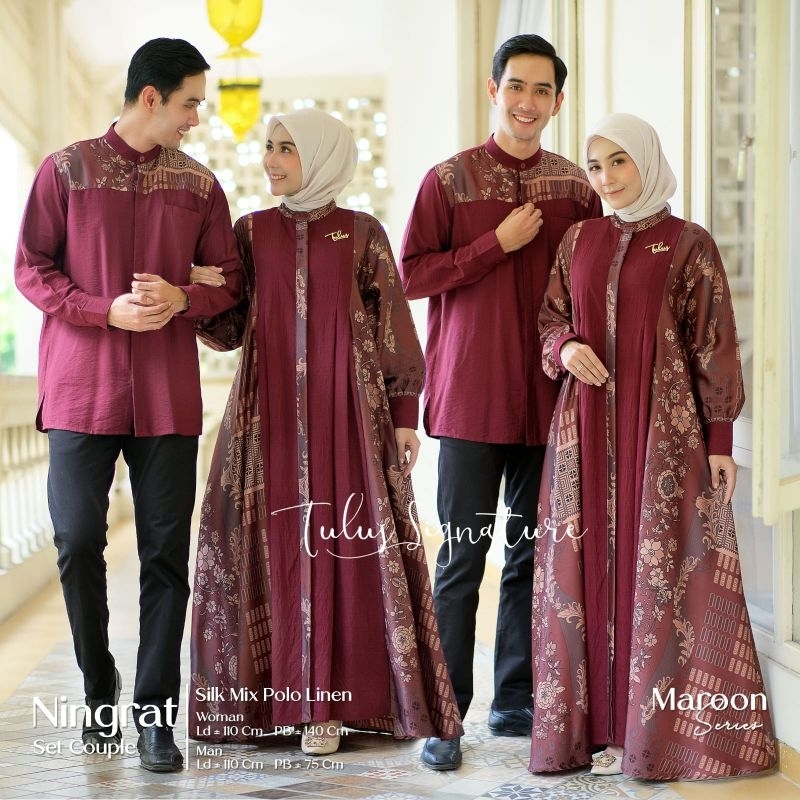 baju couple pria wanita ningrat by Tulus signature