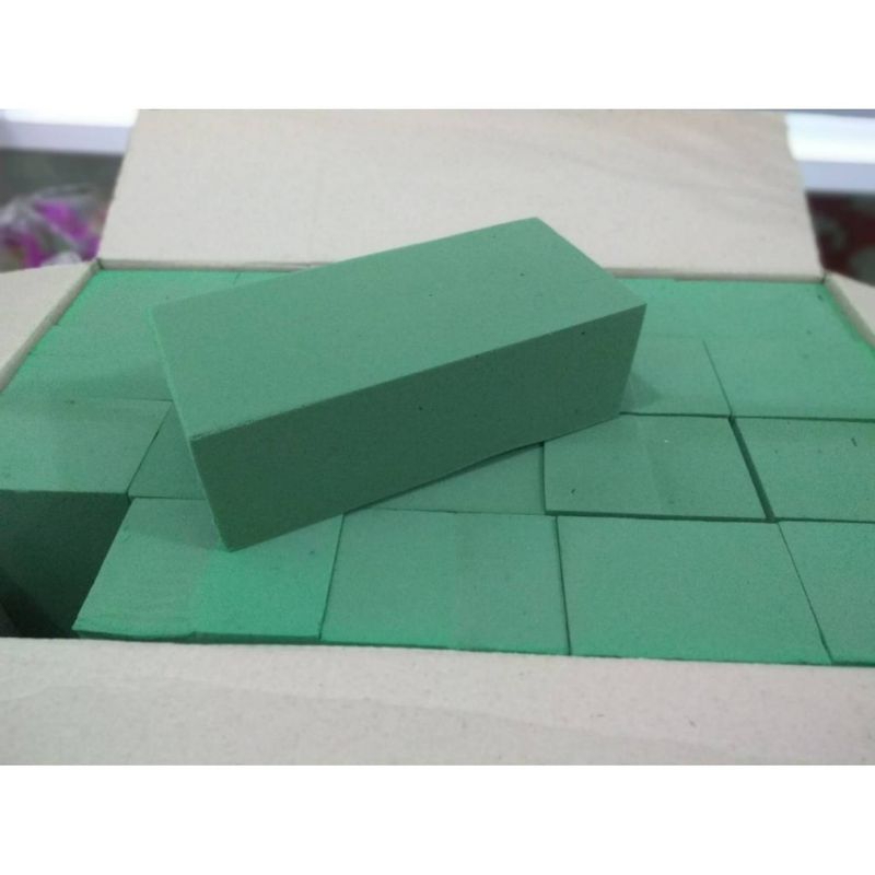 Grosir 1 Dus isi 20 Floral Wet Foam Oasis Busa Gabus Basah untuk Media Tanam Bunga Hidup Asli anakgo