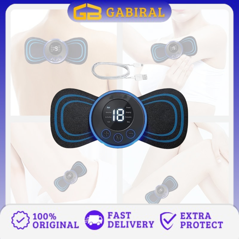 EMS Massager Alat Pijat Mini Portable EMS Leher Neck Massager Alat Pijat Elektrik Terapi Punggung Ka
