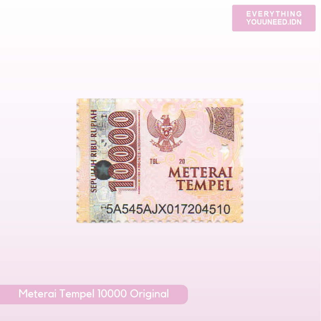 Meterai / Materai Tempel 10000 Baru Original