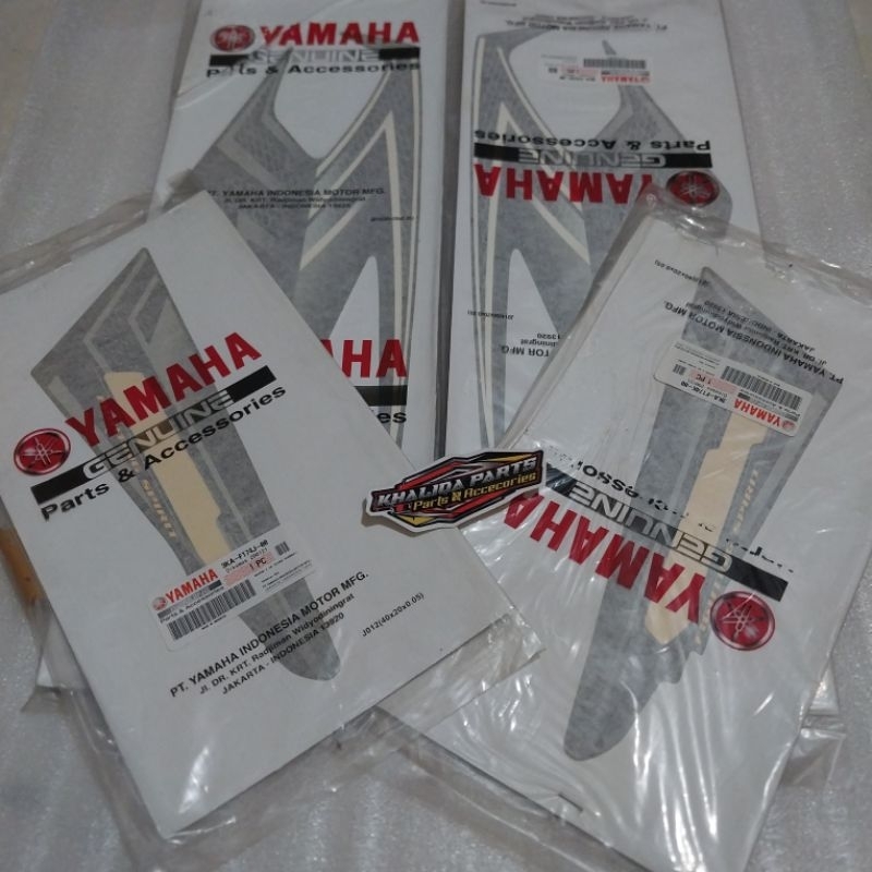 Striping Rx King 2004 / 2005 Hitam List Silver Original fulset