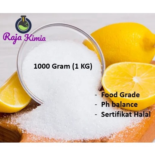 

Serb4 Murah CITRIC MONOHYDRATE/ CITRUN / SITRAT - 1 KG [254]