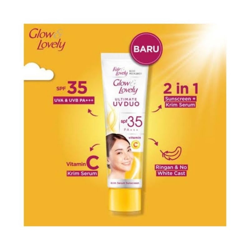 FAIR & LOVELY CREAM WAJAH KUNING DAN PINK 25G 20G