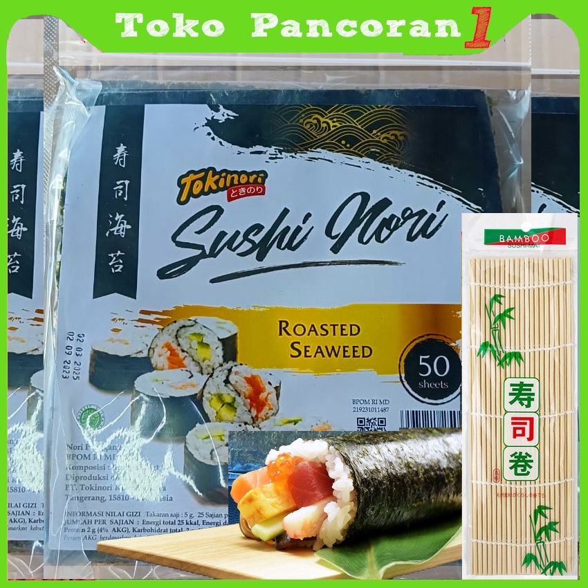 

✨12.12✨ Tokidori Yaki Nori 50 pcs SUSHI SEAWEED RUMPUT LAUT Korea Grade A murah