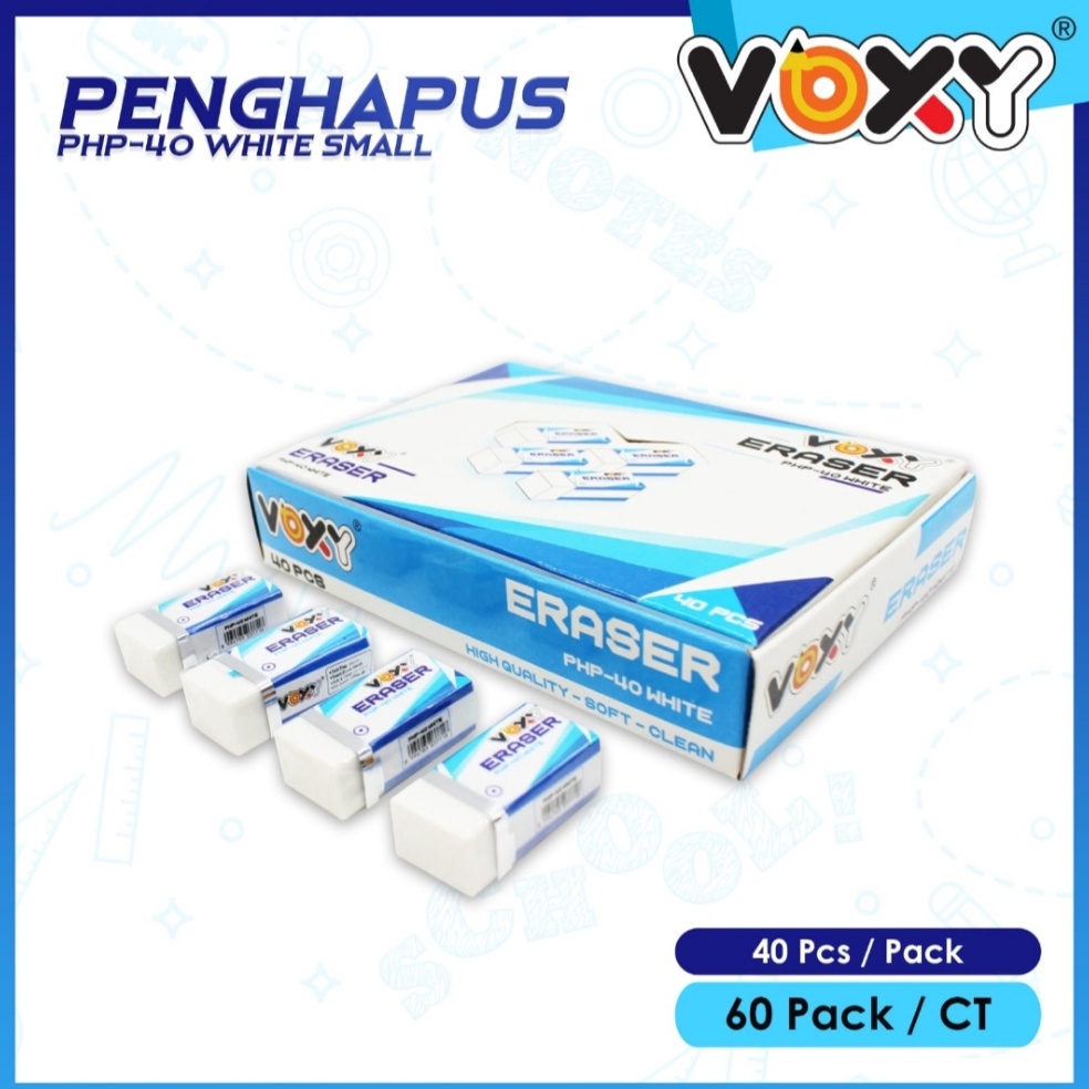 

[℗G38/] 1 Pack 40 pcs Penghapus Pensil Ogino / Voxy / GM Seller Now