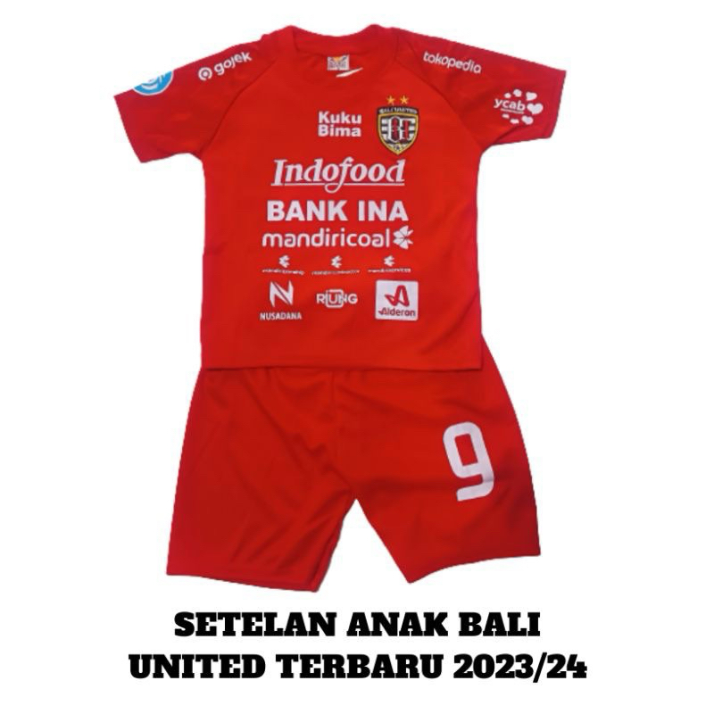 setelan jersey anak bali united kids