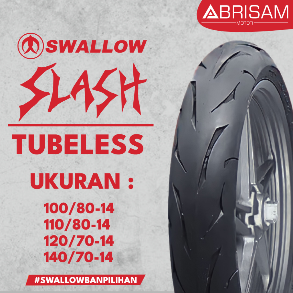 Ban luar SWALLOW SLASH 100/80-14, 110/80-14, 120/70-14, 140/70-14 Tubeless