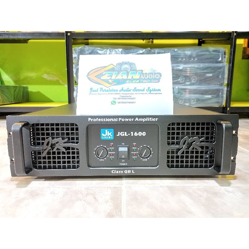 Power Amplifier JK Audio JGL-1600 Original JK-Coustic