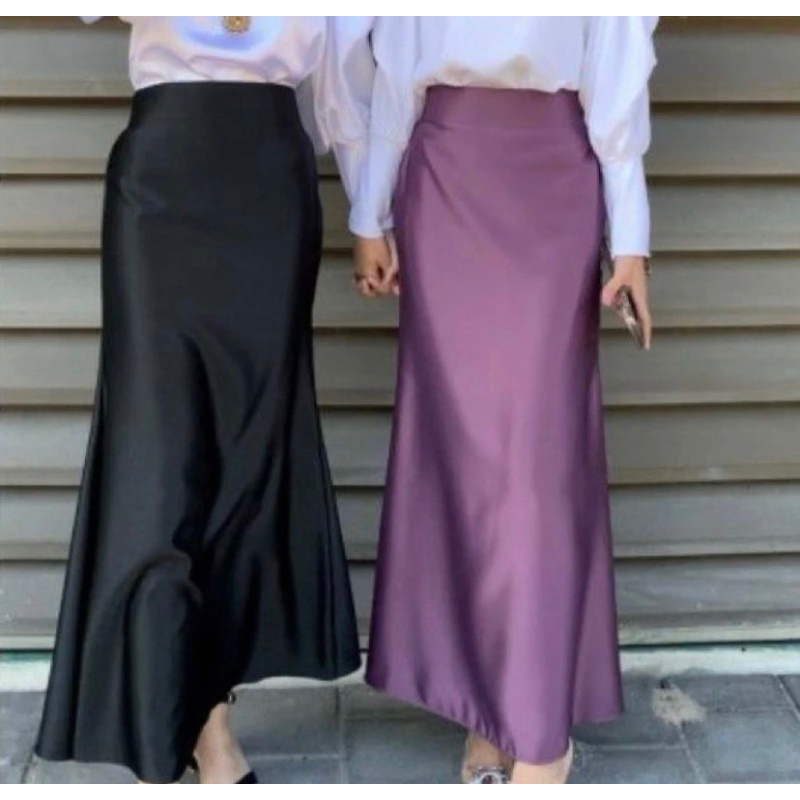 Satin skirt / Rok satin duyung / Mermaid satin skirt / Rok satin
