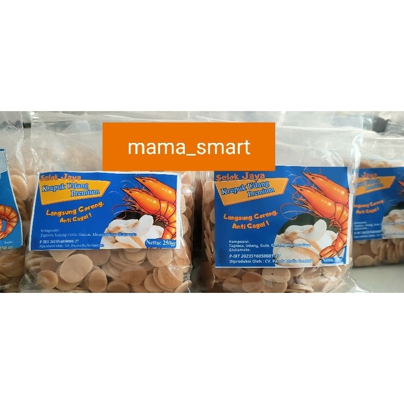 

KRUPUK KERUPUK UDANG PREMIUM SELOK JAYA NETT 250GRAM