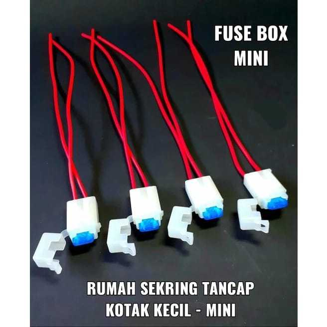 FUSE SOCKET HOLDER BOX - RUMAH SEKRING TANCAP COLOK KERAMIK KOTAK KECIL MINI + SEKRING 15A , SHOGUN 