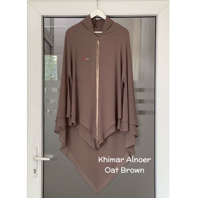 KANAYA/Khimar alnoer by Kanaya/khimar polos/khimar cantik/khimar terbaru