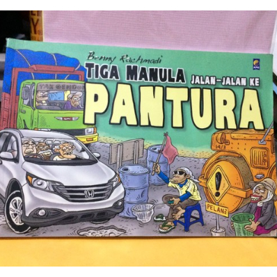 tiga manula jalan jalan ke pantura