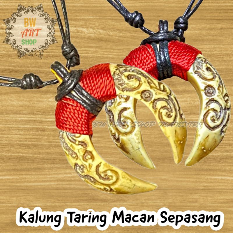SEPASANG KALUNG TARING MACAN | TARING HARIMAU
