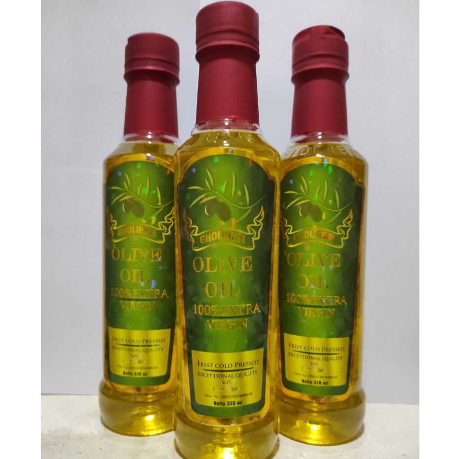 

Minyak Zaitun Olive Oil Extra Virgin Gholiban isi 320 ml